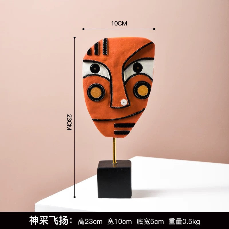 Creative Abstract Art Human Face Ornament Home Decorations