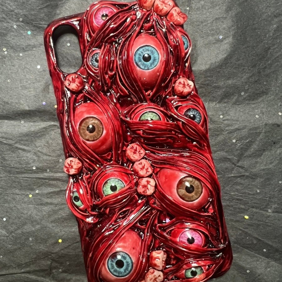 Gothic Horror 3D Eyeball Handmade Phone Case