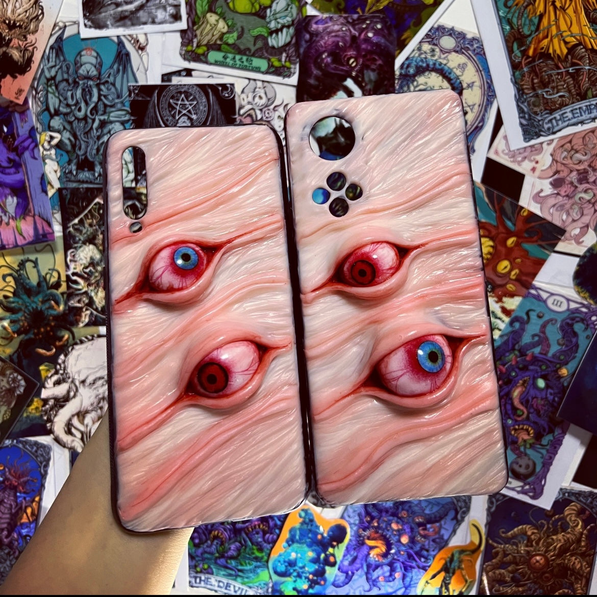 Simulated Skin 3D Horror Art Phone Case