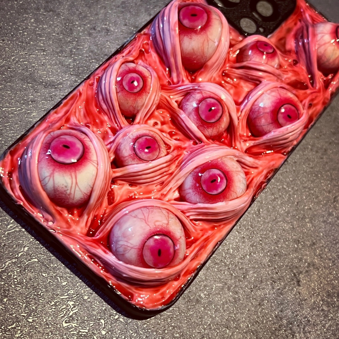 3D Couple's Gothic Eye Horror Handmade Phone Case