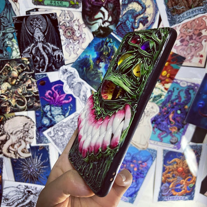 Gothic Green Demon Horror Phone Case