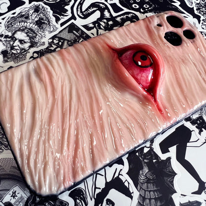 Simulated Skin 3D Eyeball Horror Phone Case