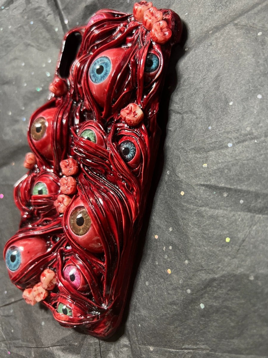 Gothic Horror 3D Eyeball Handmade Phone Case