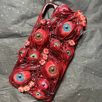 Gothic Horror 3D Eyeball Handmade Phone Case