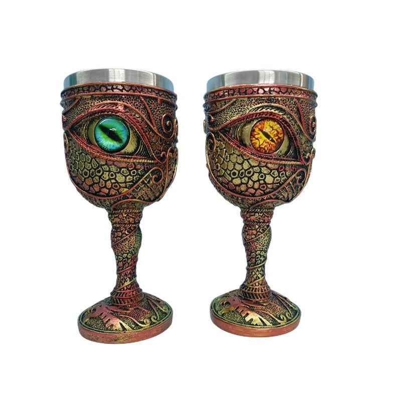 Devil's Eye vintage wine glass