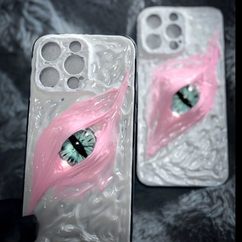 Pink Devil's Eye Horror iPhone Case