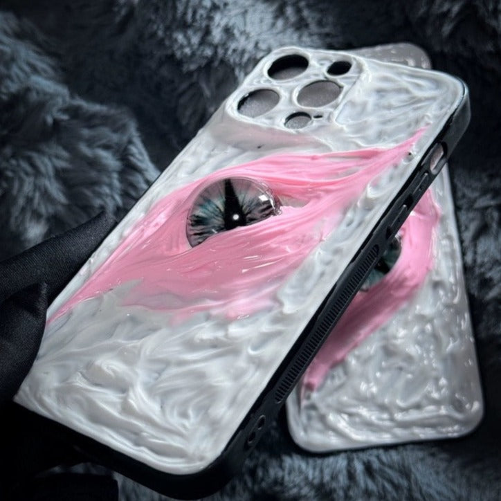 Pink Devil's Eye Horror iPhone Case