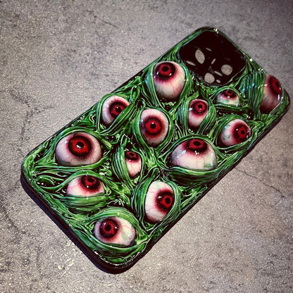 3D Couple's Gothic Eye Horror Handmade Phone Case