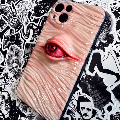 Simulated Skin 3D Eyeball Horror Phone Case