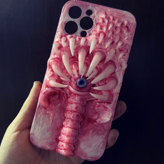 Gothic Spine Dead Bones Handmade 3D Horror Phone Case