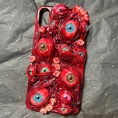 Gothic Horror 3D Eyeball Handmade Phone Case