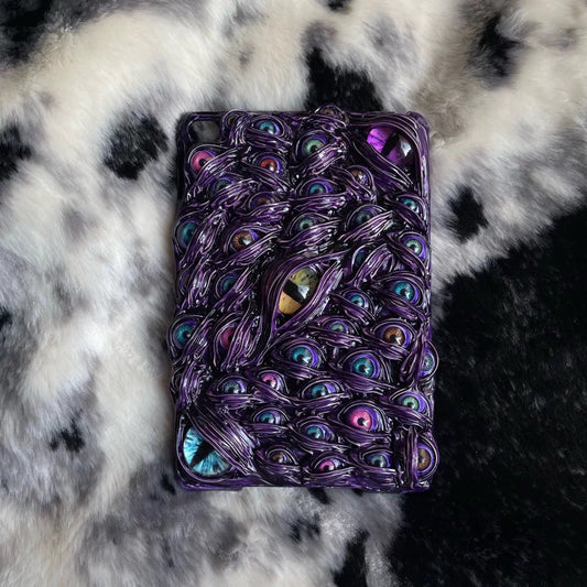 Purple Horror Devil's Eye iPad Case