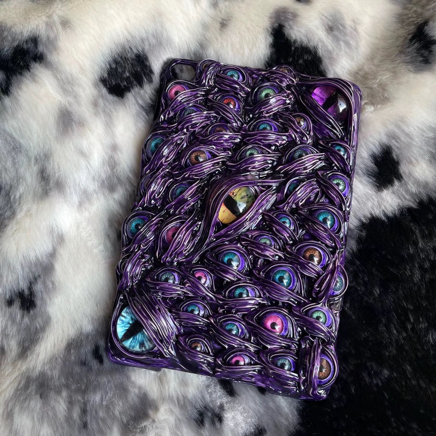 Purple Horror Devil's Eye iPad Case